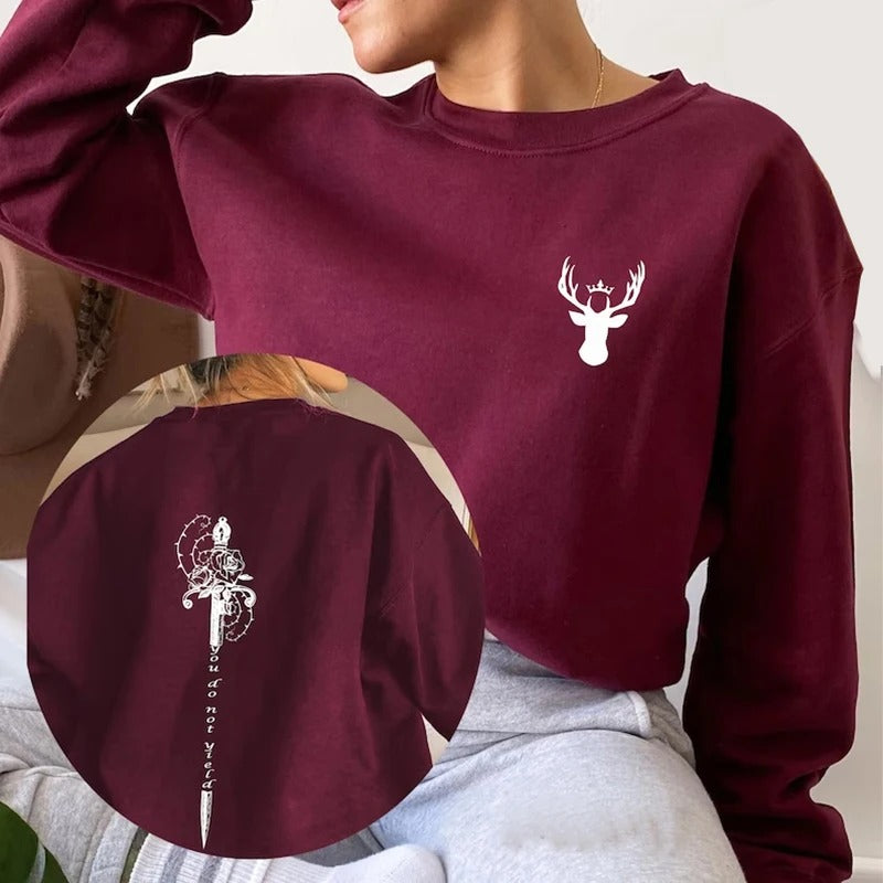 You Do Not Yield Sweatshirt | Throne of Glass Merchandise