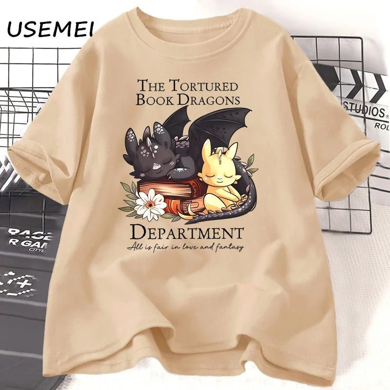 The Tortured Book Dragons T-Shirt Fourth Wing