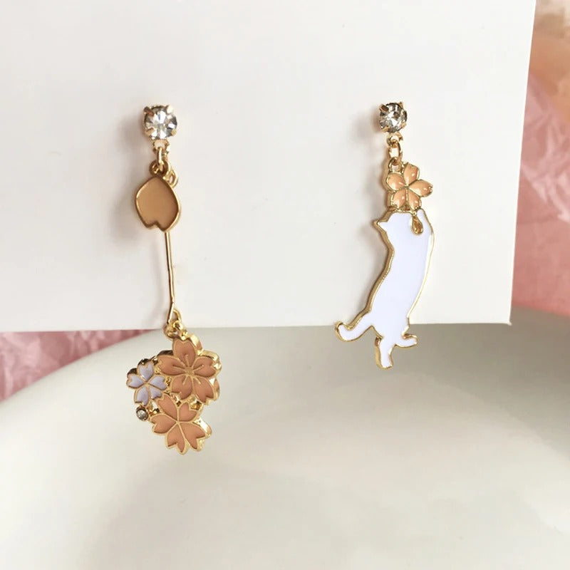 Asymmetrical Cute Pet Earrings Collection