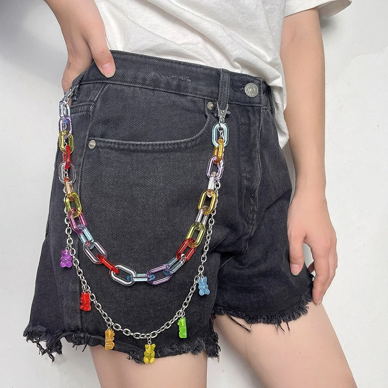 Gummy Bear Jeans Chain Candy Jewellery