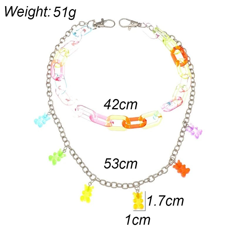 Gummy Bear Jeans Chain Candy Jewellery