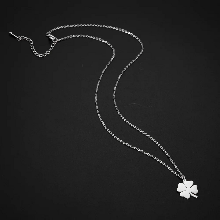 Ketting met Klavervierhanger | 925 Sterling Zilver