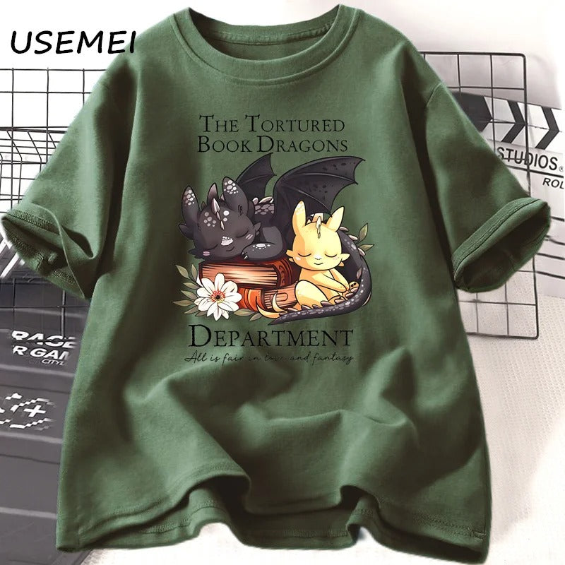 The Tortured Book Dragons T-Shirt Fourth Wing