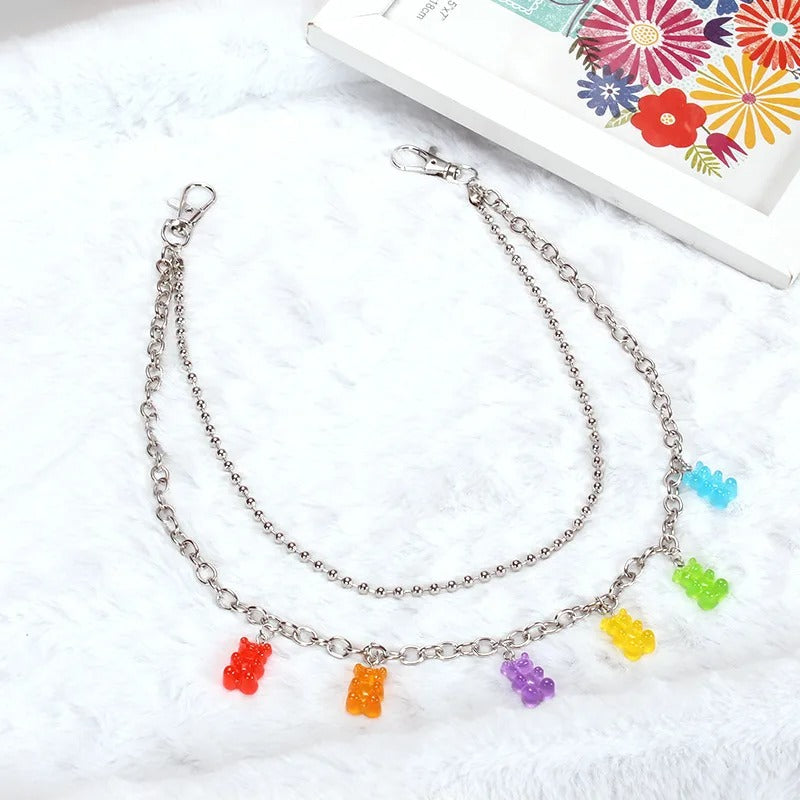 Gummy Bear Jeans Chain Candy Jewellery