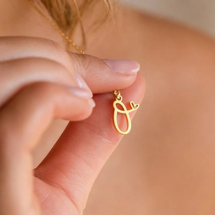 Collana Iniziale Minimalista | Oro Placcato 14K