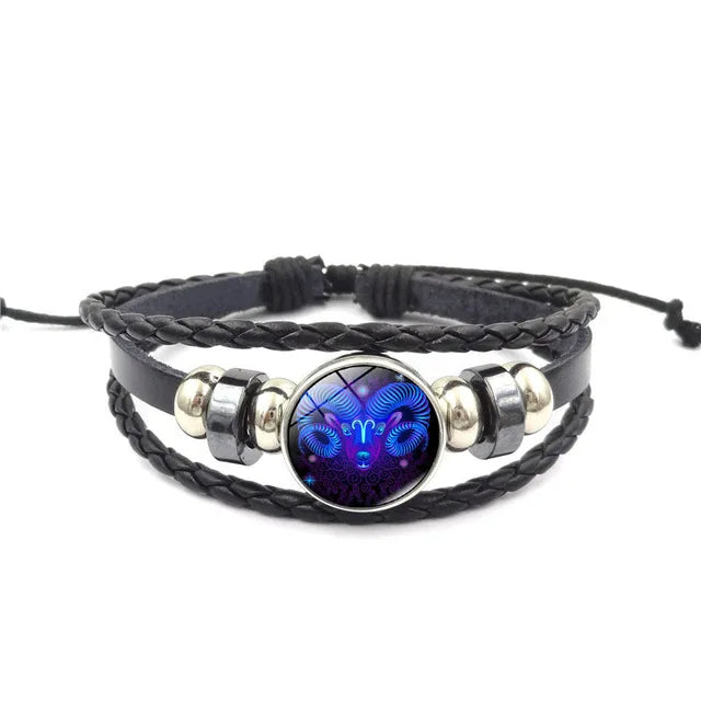 Zodiac Sign Galaxy Armband