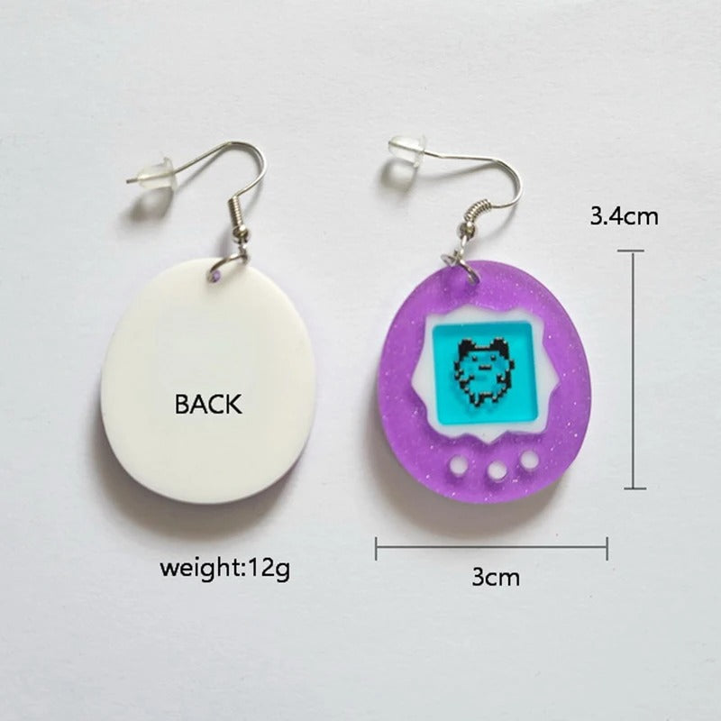 Retro Game Earrings | Tamagotchi