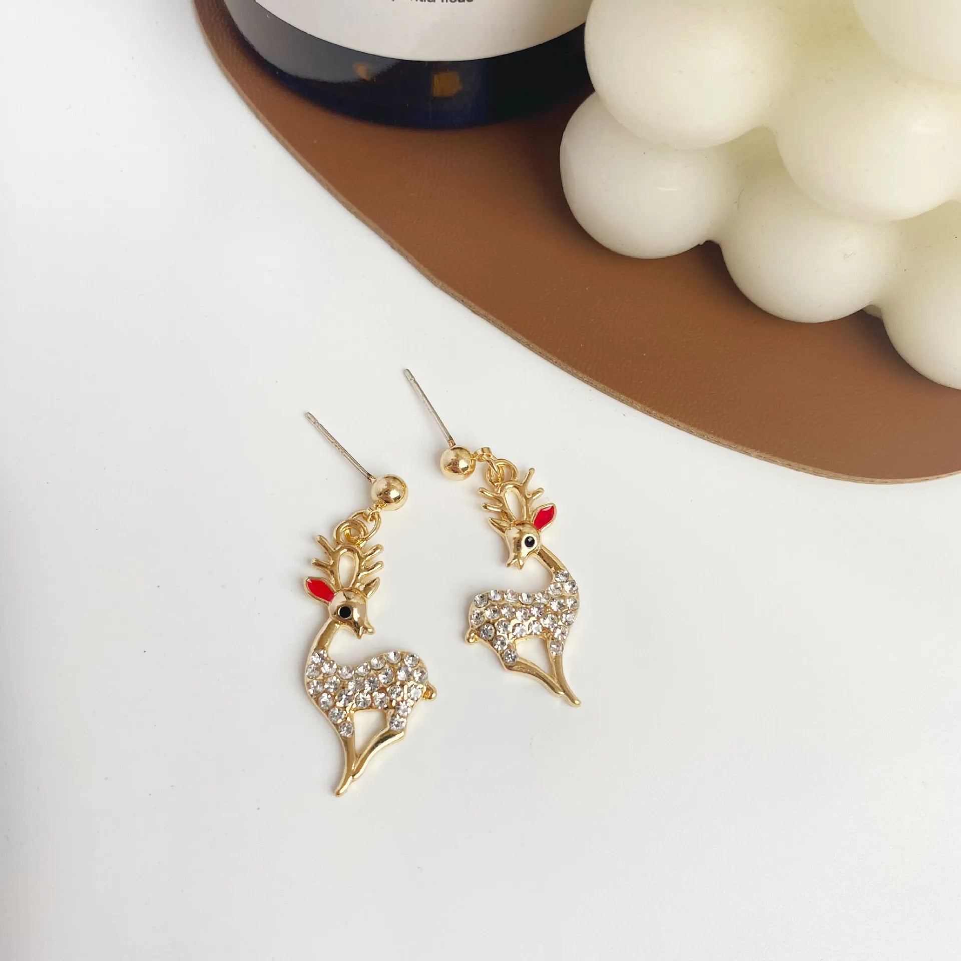 Asymmetrical Christmas Earrings