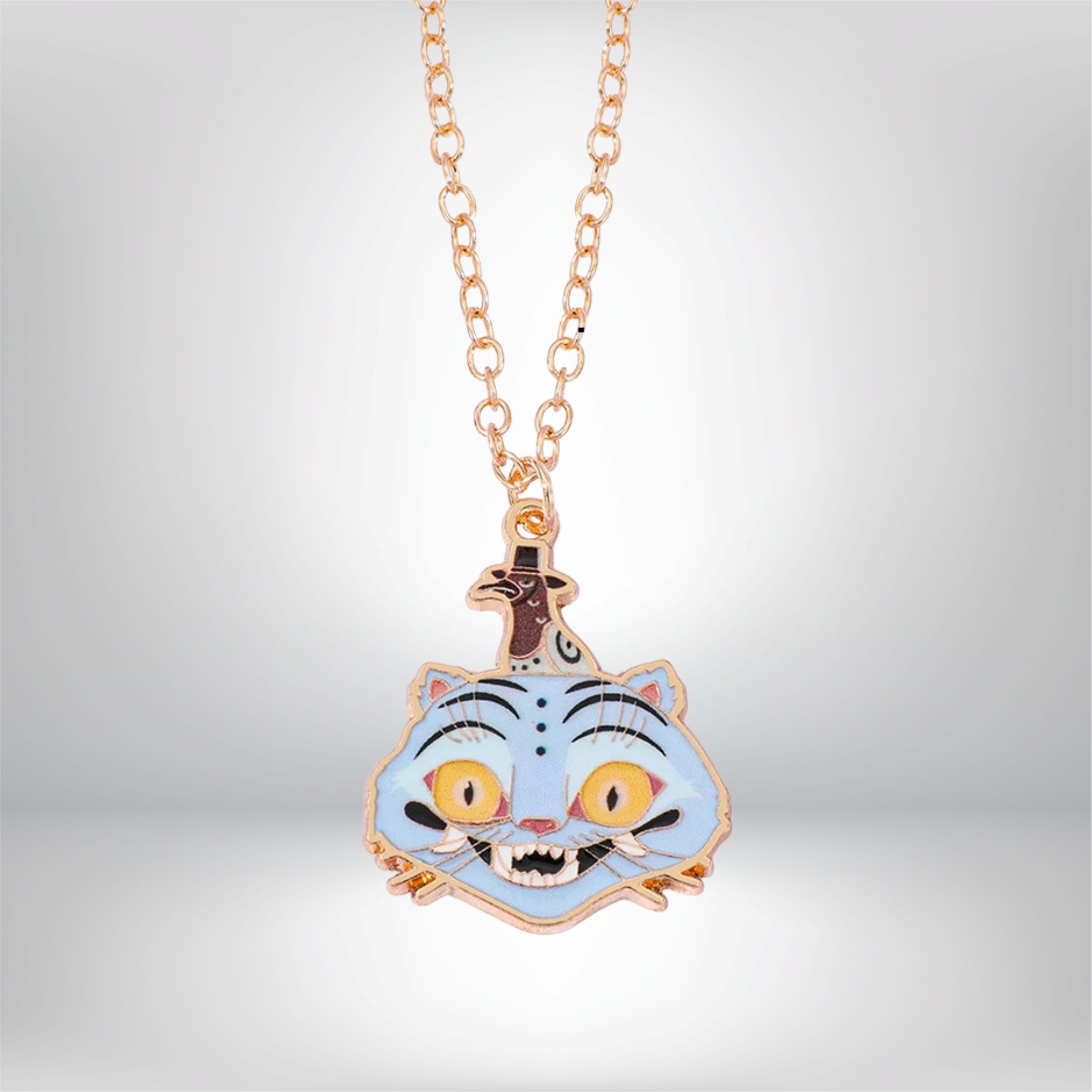 Cacciatori di Demoni K-Pop Collana | Oro Placcato 14K, Gioiello Fantasy Statement