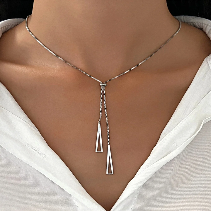 Minimalistische Lariat Ketting | 925 Sterling Zilver