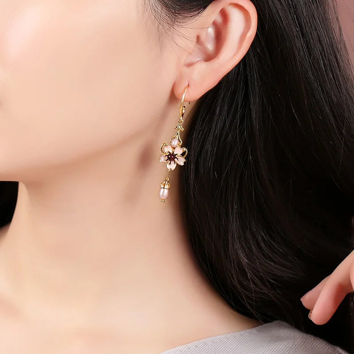 Lucky White Earrings