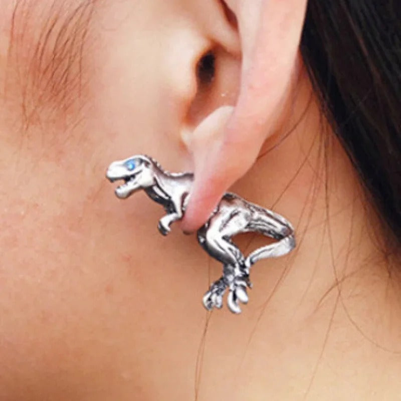 3D Dinosaur Earrings