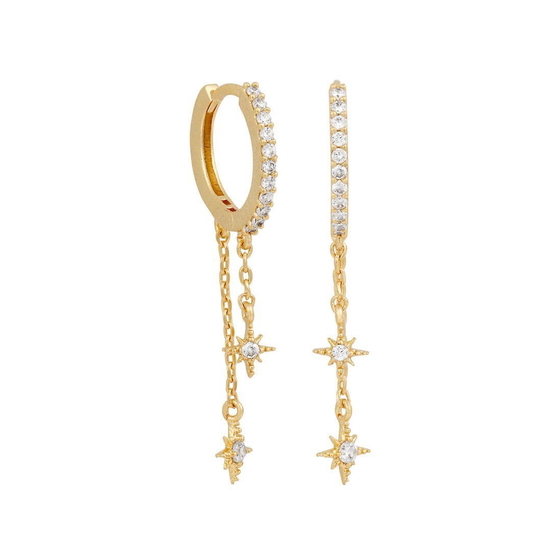 Sterrenlicht Oorbellen | 14k Plated Gold