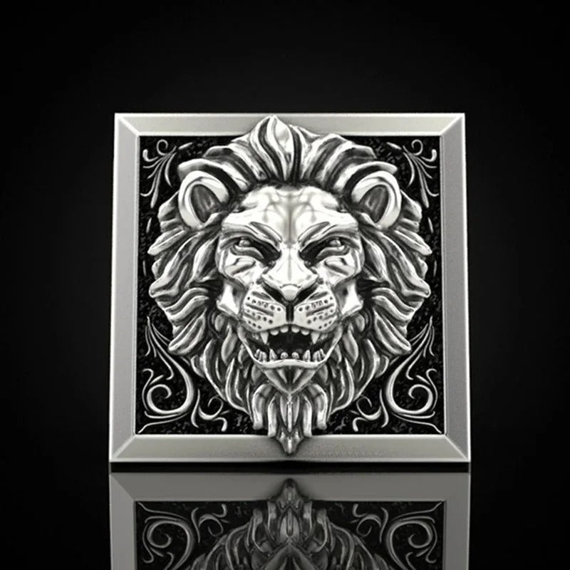 Alpha Lion Ring | Geometrical Elegance (Secret Storage)