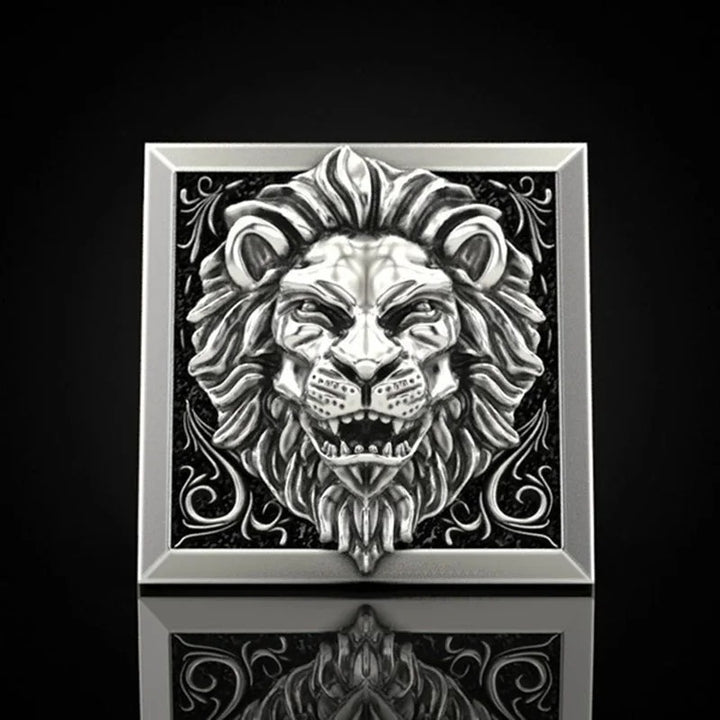 Alpha Lion Ring | Geometrical Elegance (Secret Storage)