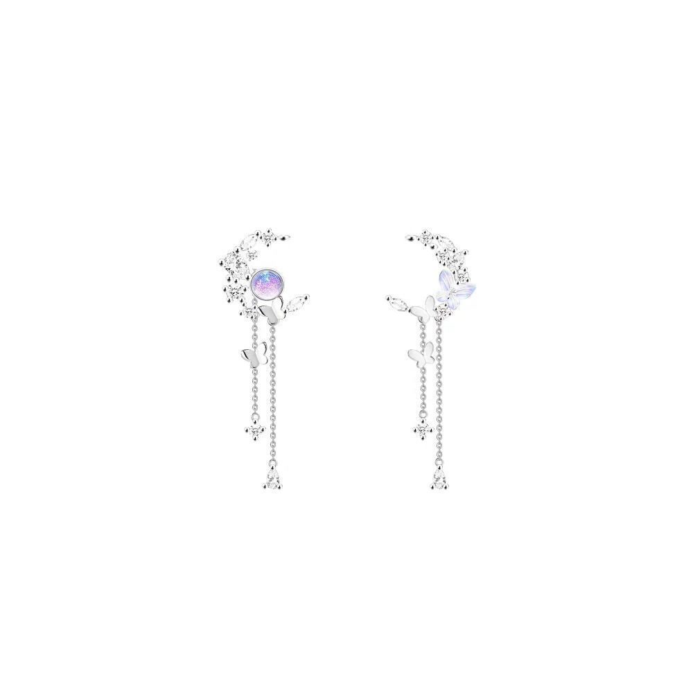 Moonlit Butterfly Earrings