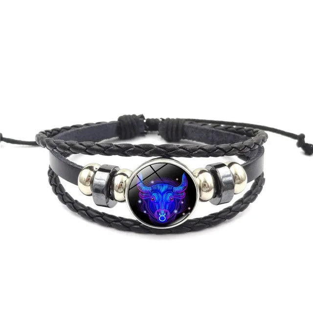 Zodiac Sign Galaxy Armband