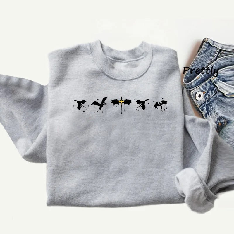 Fourth Wing Minimalistic Sweatshirt