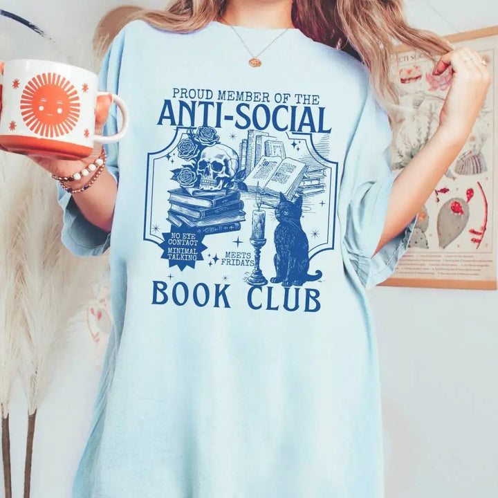 Anti-Social Book Club Shirt | BookTok Merch