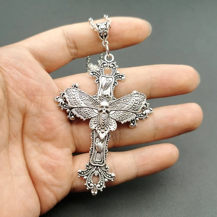 Gothic Cross Necklace Halloween