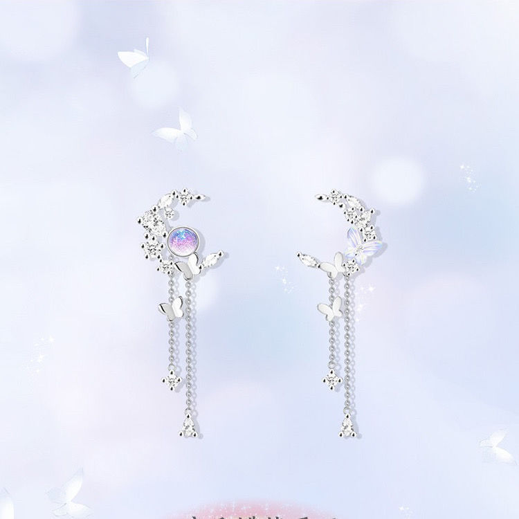 Moonlit Butterfly Earrings