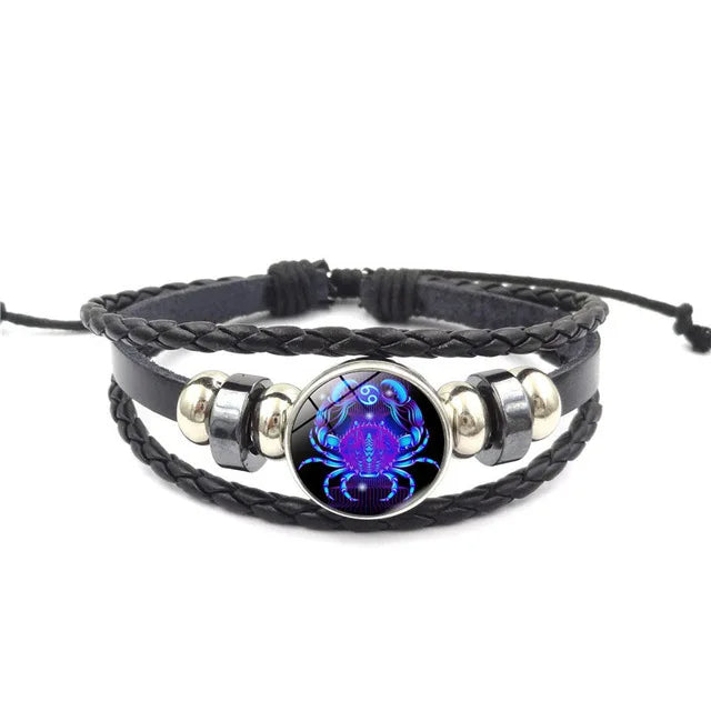 Zodiac Sign Galaxy Armband