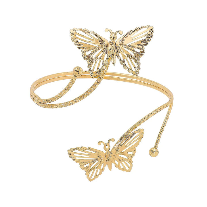 Butterfly Arm Bracelet | Vlinder Armband Plated 14k Gold