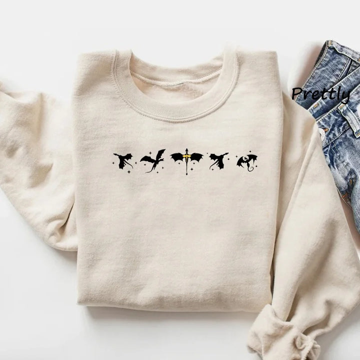 Fourth Wing Minimalistic Sweatshirt