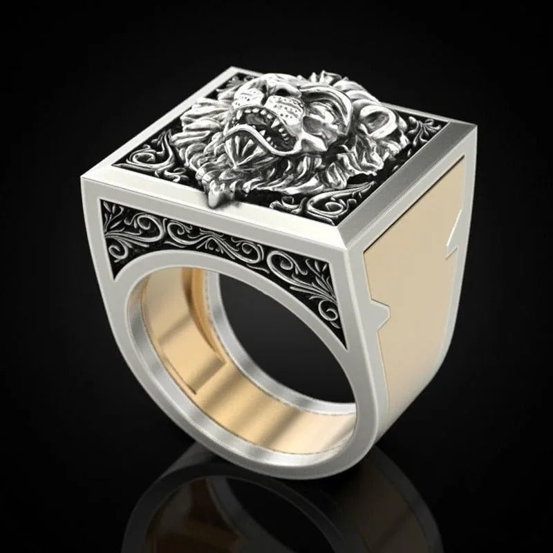 Alpha Lion Ring | Geometrical Elegance (Secret Storage)