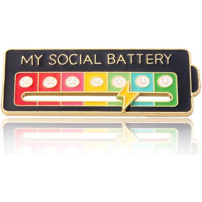 My Social Battery Interactieve Pin