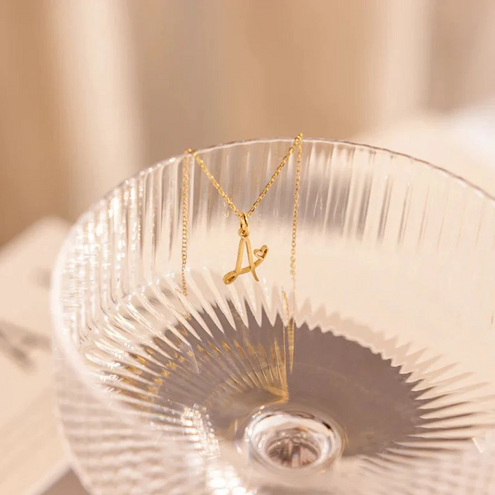 Collana Iniziale Minimalista | Oro Placcato 14K