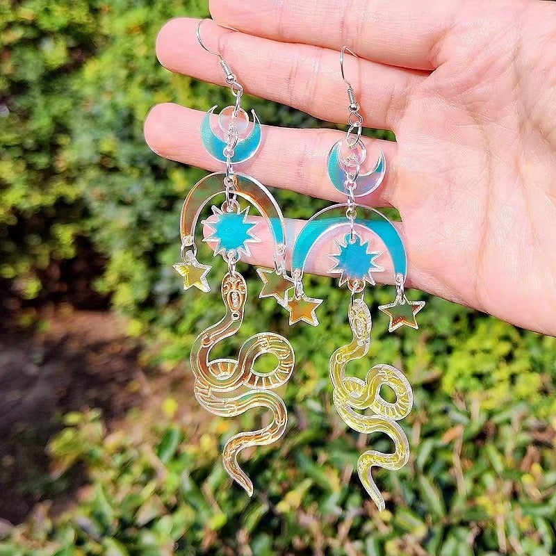 Moon Serpent | Astral Earrings