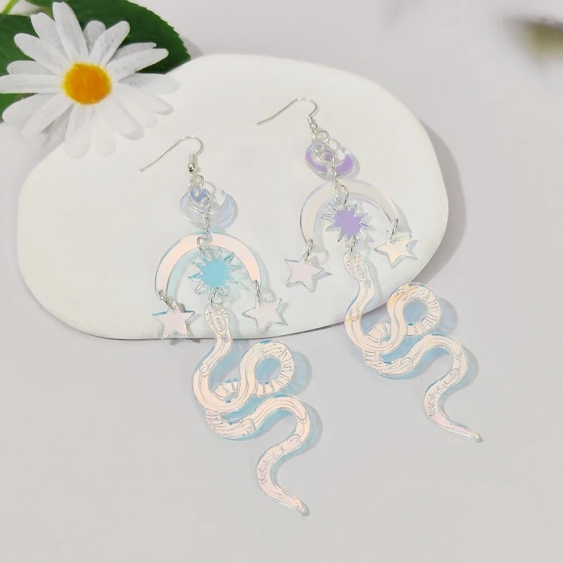 Moon Serpent | Astral Earrings