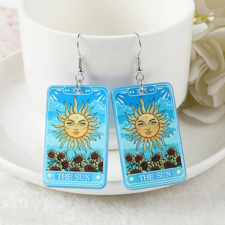 Tarot Card Earrings | Galaxy Design voor Kosmische Spirituelen