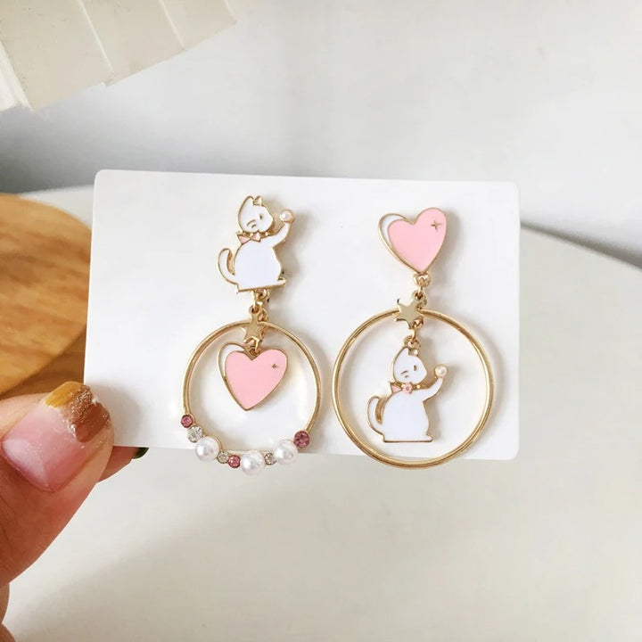 Asymmetrical Cute Pet Earrings Collection