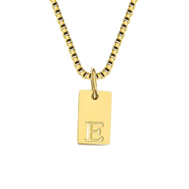 Initialen Ketting Aleid | 14k Verguld Goud