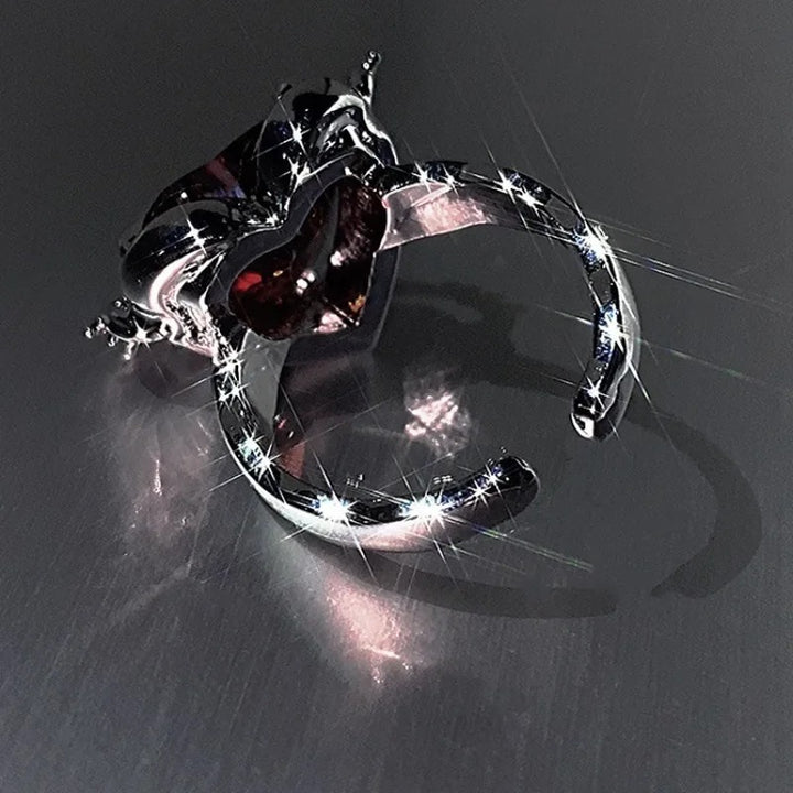 Demon Heart Ring | Fantasy Collection (Resizable)