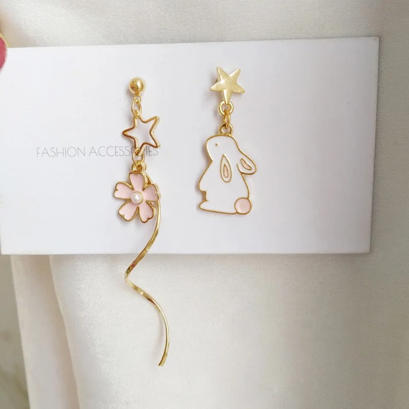 Asymmetrical Cute Pet Earrings Collection