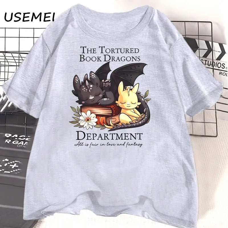 The Tortured Book Dragons T-Shirt Fourth Wing