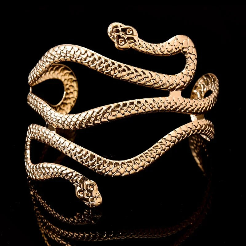 Bovenarm Armband Snake Design | Plated 14k Gold