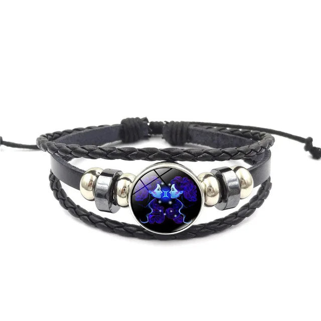 Zodiac Sign Galaxy Armband