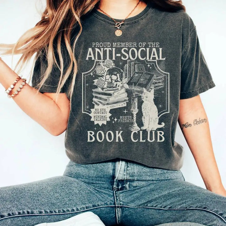 Anti-Social Book Club Shirt | BookTok Merch