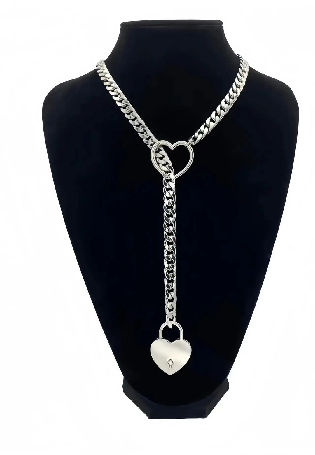 Heart Lock Necklace Couples Chocker