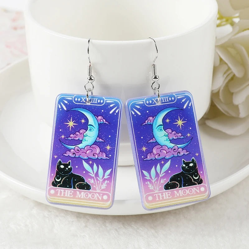 Tarot Card Earrings | Galaxy Design voor Kosmische Spirituelen