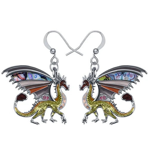 Floral Dragon Earrings | Booktok Collection