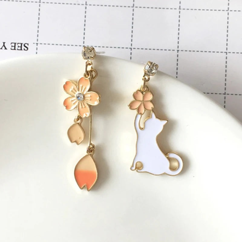 Asymmetrical Cute Pet Earrings Collection