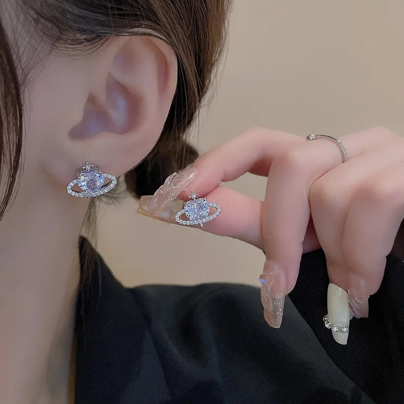 Space Earrings | Crystal Planet