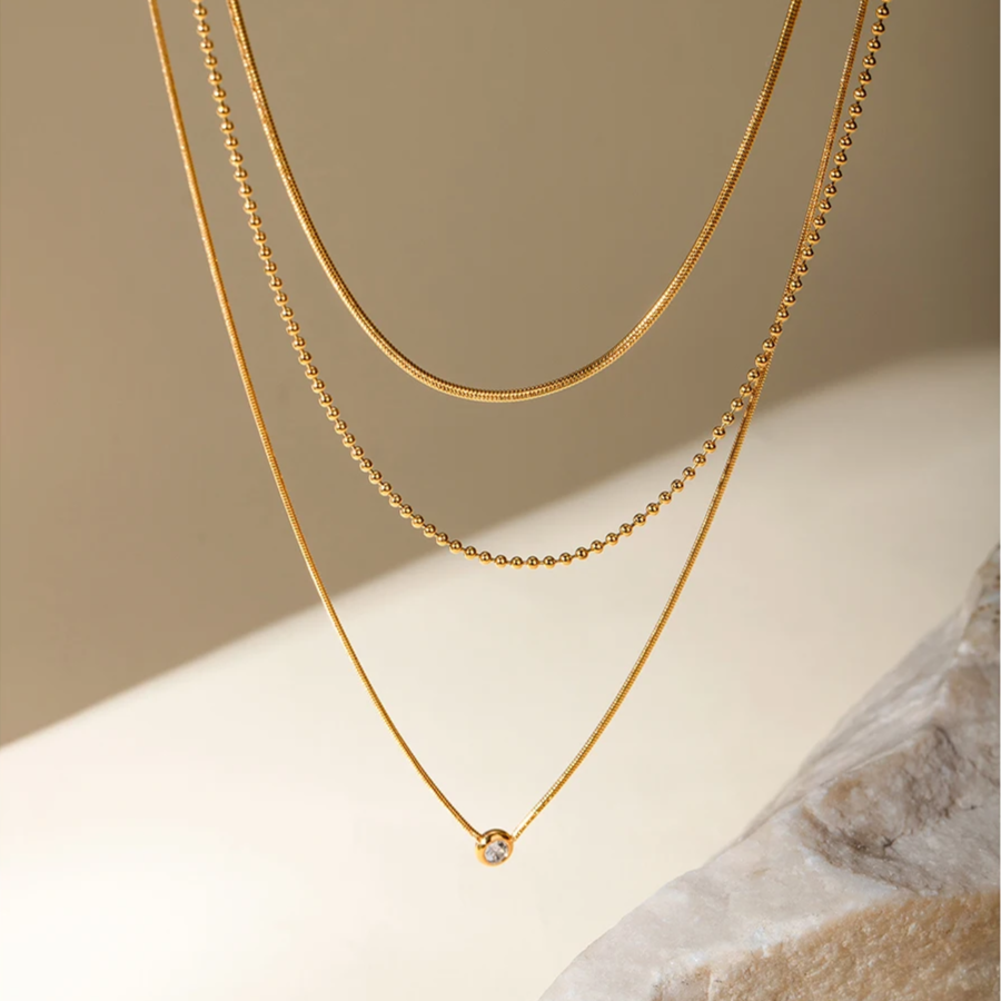 Chaîne à maillons | Or plaqué 14K