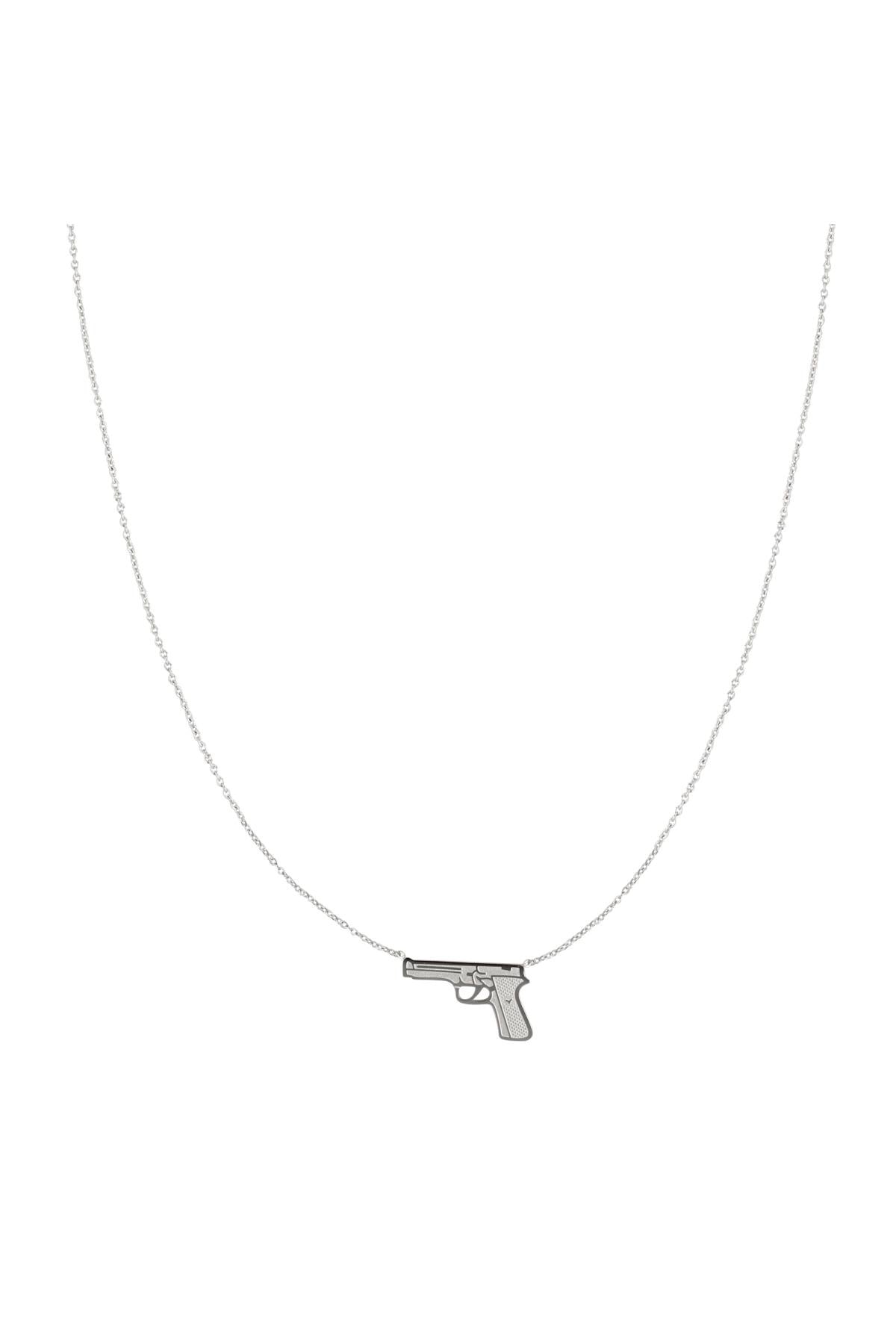 Pistool Hanger Ketting | 925 Sterling Zilver