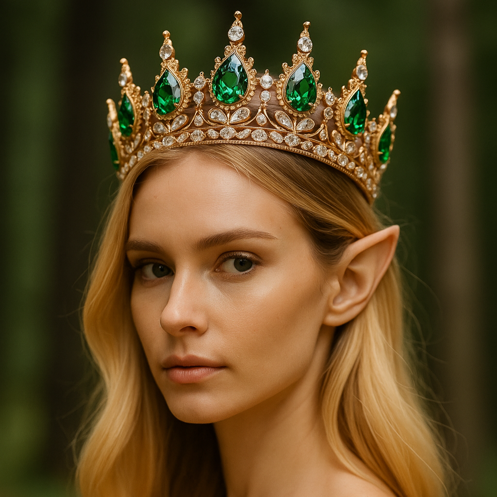 Crystal Fantasy Crown | 14K Gold Plated